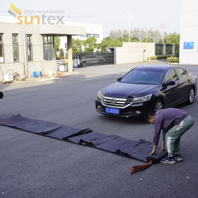 EV Car Fire Blanket Gray 550℃ Thermal Resistance