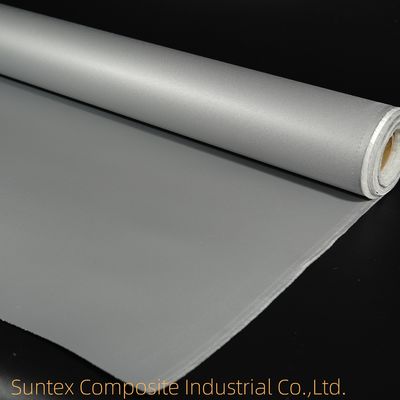 Heat Resistant Industrial Curtains Made of 850g/m² Silicone-Coated E-Glass Fabric