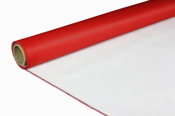 Fire Resistant PU Coated Fiberglass Fabric 460gsqm Thermal Insulation