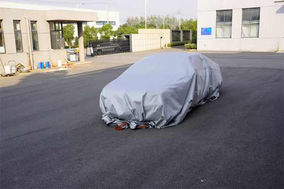 Gray EV Car Fire Blanket with 550℃/1000℃ Thermal Resistance and Oxygen Deprivation for Fire Pit Mat Safety