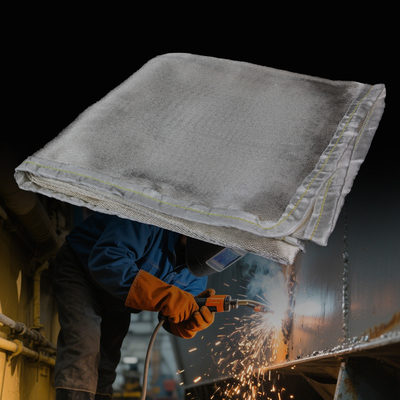 Fiberglass Welding Blanket Fireproof 550C Heat Resistant Industrial Mat