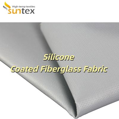 Flexible Heat Resistant Silicone Coated Fiberglass Fabric with 260℃ Continuous Thermal Protection 0.3mm Thickness and 400 g/sqm Weight