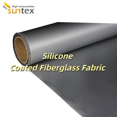 0.3 mm Thickness 400 g/sqm Weight Silicone Coated Fiberglass Fabric for Thermal Breaks and Insulating Pads