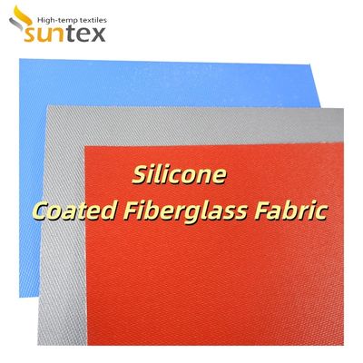 Flame Retardant Silicone Coated Fiberglass Fabric with Temperature Resistance -50C to 500C and 400 g/sqm Weight