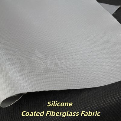 Hitzebeständiges, silikonbeschichtetes Glasfasergewebe mit 0,3 mm Dicke, 400 g/m² Gewicht und 1,5 m Breite für industrielle Anwendungen