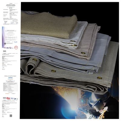 17 Oz 16 Mil Doppelseitige Schweißdecke, feuerfeste Decke für Hochtemperaturschutz