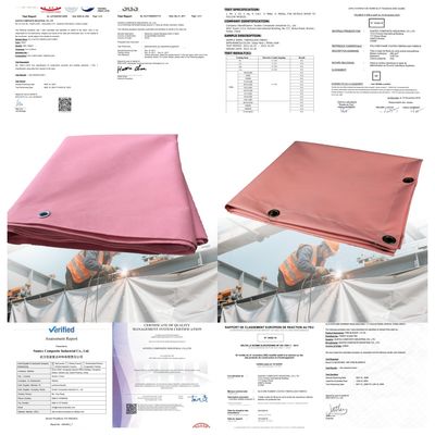 550°C Heat Resistant Acrylic Coated Fiberglass Welding Blanket Roll with Customizable Sizes