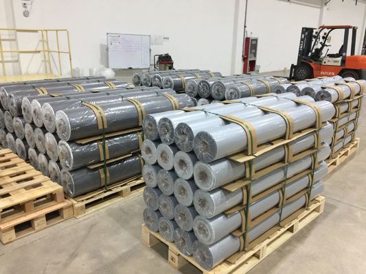 Doppelseitige feuerfeste Silikon-beschichtete Glasfasermaske Schweißdecke mit 1 / 1,2 / 1,5 Meter Breite und 50 m / 100 m Rolllänge