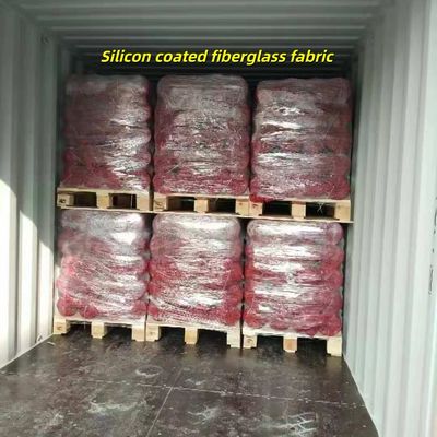 Grau gefärbtes, silikonbeschichtetes Glasfasergewebe mit 1 / 1,2 / 1,5 Meter Breite und 50 m / 100 m Rollenlänge