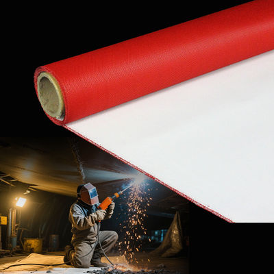 Double-Side Silicone Coated Fiberglass Fabric with Temperature Resistance -50°C to 500°C, 400 g/sqm Weight, and 0.3 mm Thickness