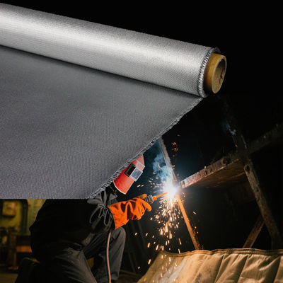 Fireproof PU Coated Fiberglass Fabric with 1m to 1.55m Width Solvent and Oil Resistant Thermal Insulation Material