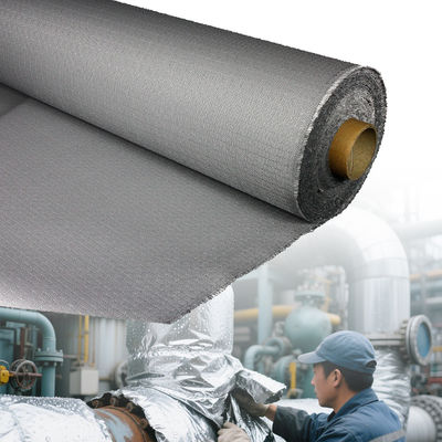 Thermal Insulation PU Coated Fire-Resistant E-Glass Cloth M0 Certified Blue/Black 460 g/sqm Fiberglass Fabric