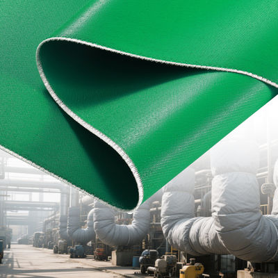 Durable Fire Protection Silicone Coated Fiberglass Fabric with High Temperature Resistance 260℃ 400 g/sqm 0.3 mm for Metalworking