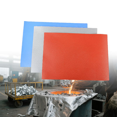 Fire Retardant Grey Color Silicone Coated Fiberglass Fabric with 50 m / 100 m Roll Length and Oil Resistant Properties