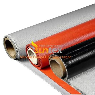 Fireproof Silicone Coated Fiberglass Fabric with Corrosion Resistance and Water Repellent Properties in 50 m / 100 m Rolls