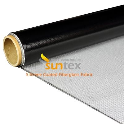 Fireproof Silicone Coated Fiberglass Fabric with Corrosion Resistance and Water Repellent Properties in 50 m / 100 m Rolls