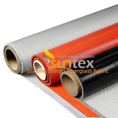Corrosion Resistant Weatherproof Anti-Aging Silicone Coated Fiberglass Fabric for Heat Insulation
