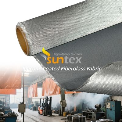 High Temperature 850g/m2 Silicone Coated Fiberglass Fabric with 260℃ Heat Resistance and Fireproof Waterproof Properties