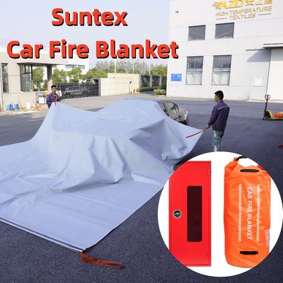 Suntex EV Auto Branddecke mit 2,3-2,7 cm3/(cm2·s) Atmung und 550°C/1000°C Wärmebeständigkeit in Grau