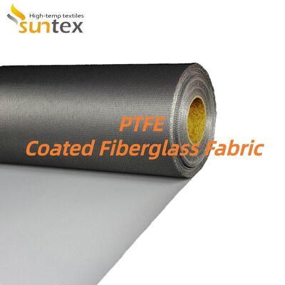 Industrial Grade PTFE Coated Fiberglass Fabric with 550℃ Temperature Resistance and Customizable Specifications for Fire Resistance