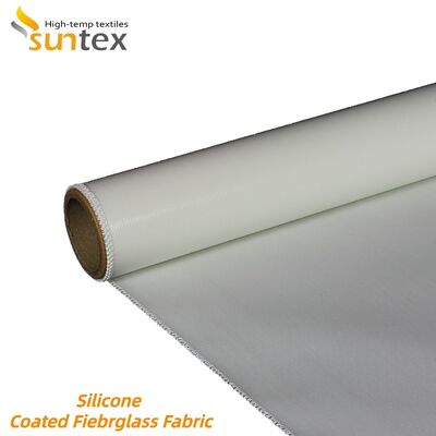 Fireproof Waterproof Silicone Coated Fiberglass Fabric 850g/m2 High Silica Fiberglass Cloth for Industrial Safety