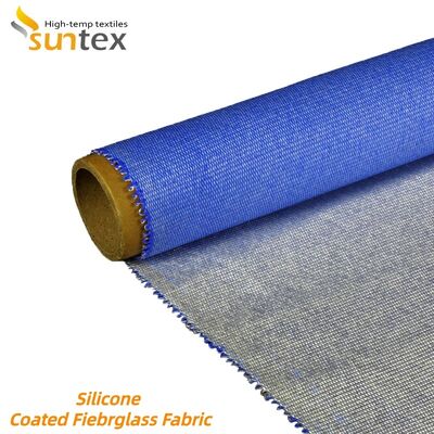 Fireproof 850g/m2 Heat Resistant Silicone Coated Fiberglass Fabric for High Temperature Protection