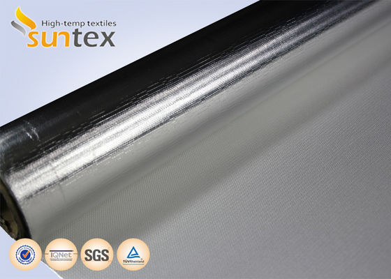 Aluminium-Rücken-Thermoschutzhülle – 10-Mikron-Hitzeschutzfolie Glasfaserisolierung
