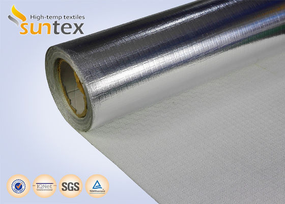 Flammschützendes aluminisiertes Glasfasergewebe 0,65 mm, für hitzebeständige Schürzen
