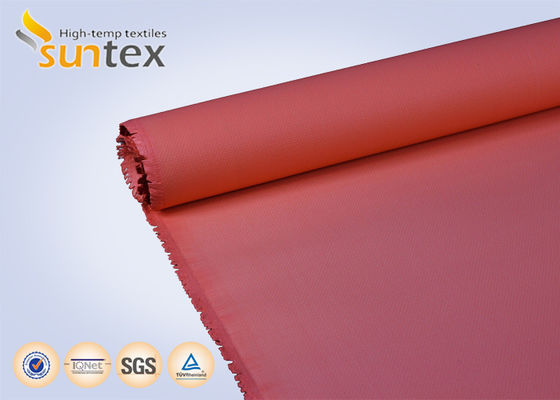 Fireproof Acrylic Coated Fiberglass Fabric with 550 Degree C Temperature Resistance and Easy to Sew and Cut for Welding Blankets