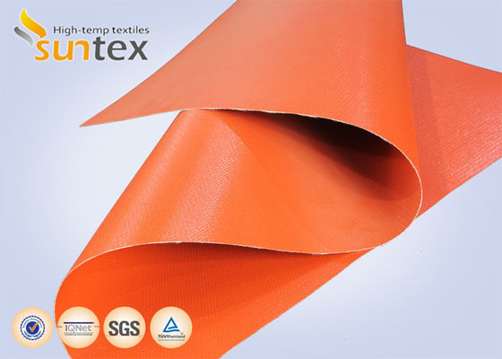 Fireproof 850g/m2 Silicone Coated Fiberglass Fabric with 260℃ Heat Resistance for High Temperature Protection
