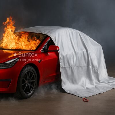 Graue EV-Auto-Brandschutzdecke mit 550℃/1000℃ Hitzebeständigkeit zur Sauerstoffentzugs-Brandbekämpfung