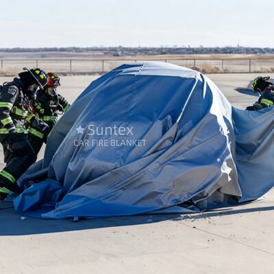 Kompakte Notfall-Autofeuerlöschdecke mit 550℃/1000℃ Hitzebeständigkeit und Sauerstoffentzug zur Brandbekämpfung