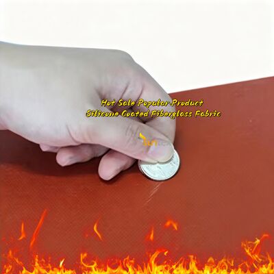 Feuerdicht, hochtemperaturbeständig (-70~260°C) wasserdicht, mit Silicone beschichtet, Glasfasergewebe