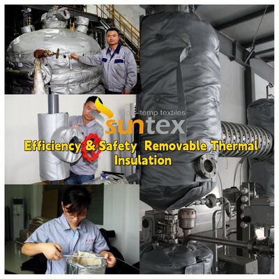 1000°C Temperaturbeständiges Glasfasergewebe für anpassbare wasser- und ölbeständige abnehmbare Isolationsjacken