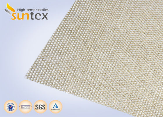Durable High Temperature Fiberglass Cloth Vermiculite Coated Fabric Resistant To Abrasion Welding Spatter And Metal Splash For Fire Barrier
