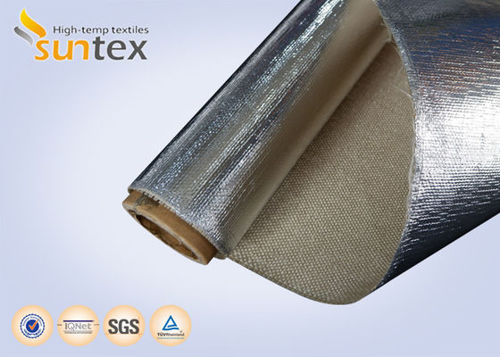 18 Mikrometer-Aluminiumfolie-überzogene Hitze-reflektierende Gewebe-Fiberglas-Isolierschale
