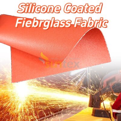 High Strength Silicone Coated Fiberglass Fabric with High Temperature Resistance Fireproof and Anti-tear Properties