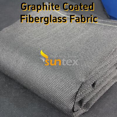 High Temperature Fiberglass Cloth Fire Resistant Fabric with 750℃ Temperature Resistance and Excellent Abrasion Resistance in Black Plain Weave