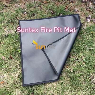 550°C Heat Resistant Fire Pit Mat with Multi-Layer Structure and Customizable Size for Outdoor Protection