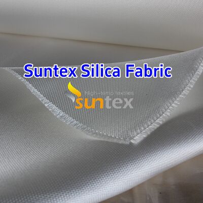 Custom 96% SiO2 High Silica Fiberglass Cloth with 1000℃ Temperature Resistance and Double Sides Crowfoot Pattern