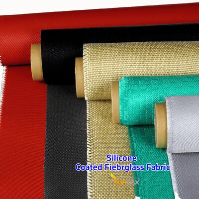 High Temperature Resistant Fireproof Anti-tear Silicone Coated Fiberglass Fabric for Industrial Applications