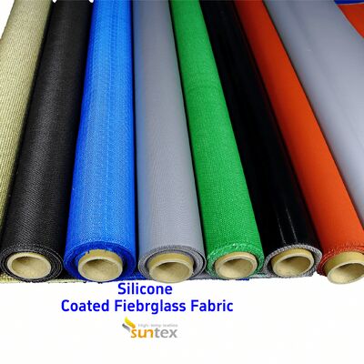 Hitzebeständiges feuerfestes silikonbeschichtetes Glasfasergewebe reißfeste Löschdecke für Elektrofahrzeuge