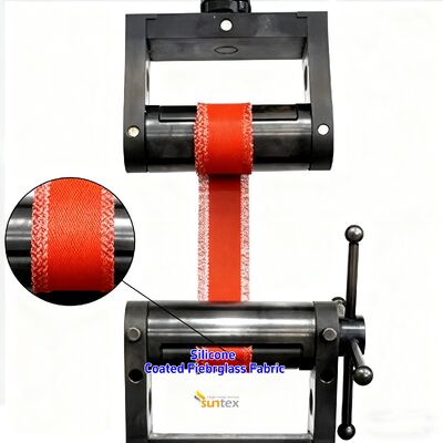 Feuerfest hochtemperaturbeständiges reißfestes silikonbeschichtetes Glasfasergewebe für industrielle Anwendungen