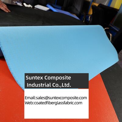 Silicone Rubber Coated Fiberglass Fabric with 4H Satin Weave, 0.1mm to 3mm Thickness, and -50°C to 550°C Temperature Resistance