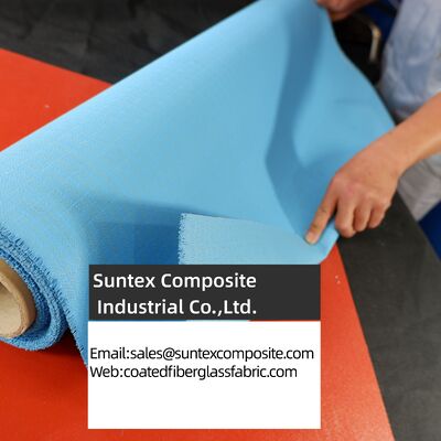 Silicone Rubber Coated Fiberglass Fabric with 4H Satin Weave, 0.1mm to 3mm Thickness, and -50°C to 550°C Temperature Resistance