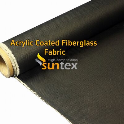 550°C Hitzebeständiges rotes Fiberglasgewebe, 0,4 mm Acrylbeschichtetes flammhemmendes Material für Schweißanwendungen
