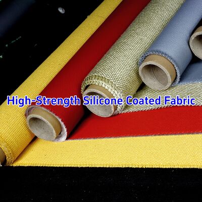 Alkali Free Fireproof Silicone Coated Fiberglass Fabric 590 g/sqm for Heat Resistant Insulation