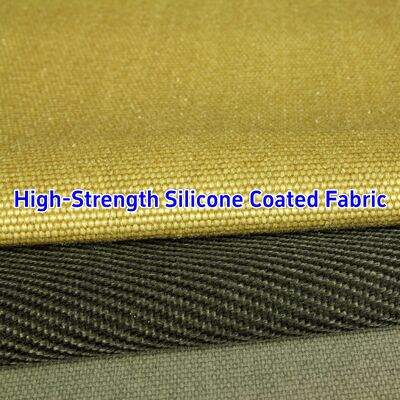590 g/sqm Weight 0.45 mm Thickness 1.5 meter Width Silicone Coated Fiberglass Fabric Fire Barrier Fabric