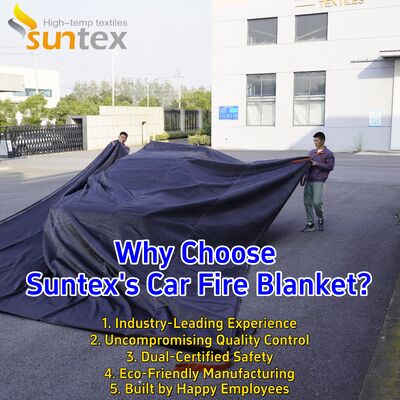 Customized Size EV Auto Branddecke mit 550°C/1000°C Wärmebeständigkeit und Sauerstoffentzug für Lithium-Ionen-Batterie Sicherheit