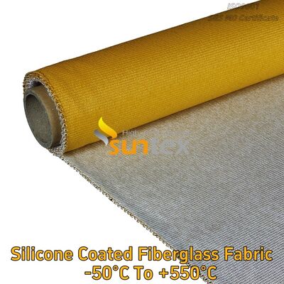Different Colors High Temperature Thermal Insulation Fireproof Silicone Rubber Coated Fiberglass Fabric